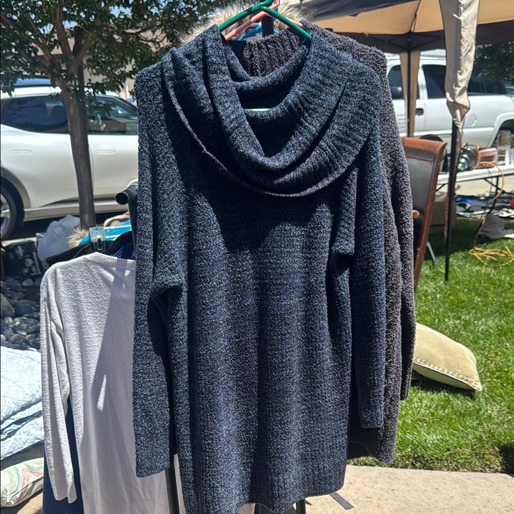 Barefoot Dreams Black Cozy Knit Sweater